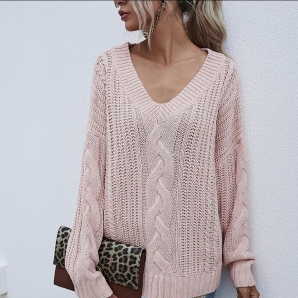 NWOT Blush Pink Sweater - Picture 2 of 6